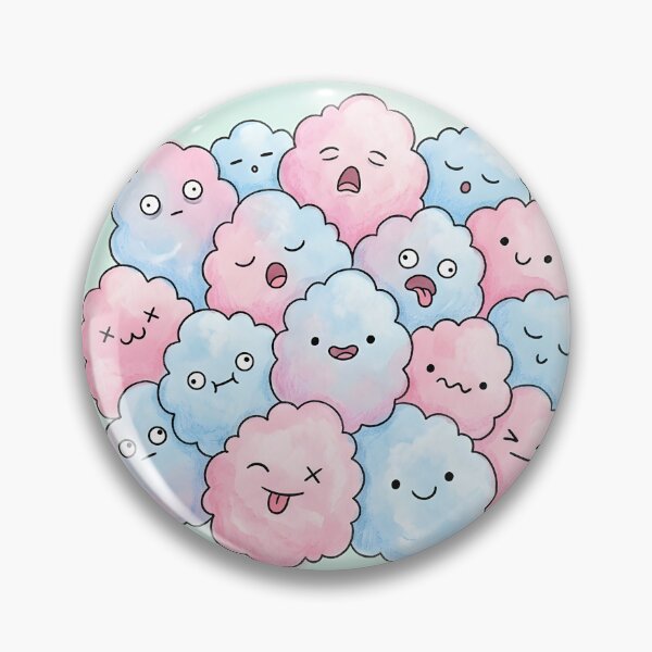 Item preview, Fluffy Cotton Candy Cloud Kawaii Sweet Art designed and sold by DuckOddity.