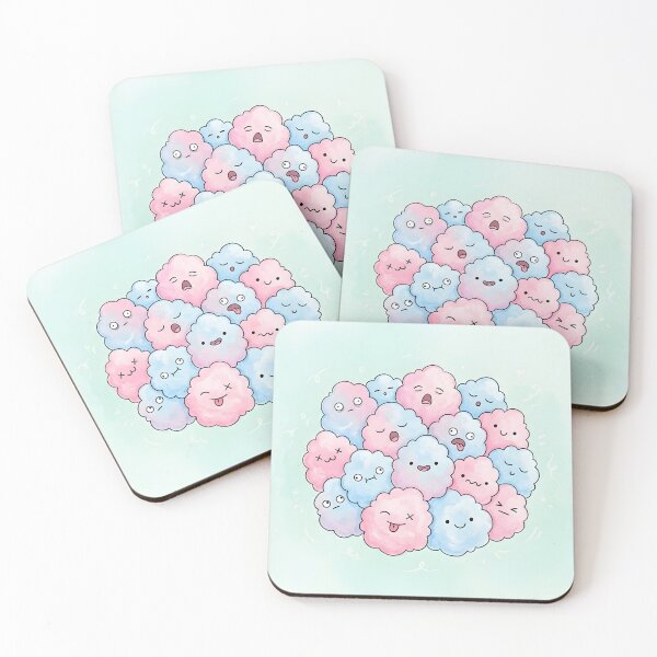 Item preview, Fluffy Cotton Candy Cloud Kawaii Sweet Art designed and sold by DuckOddity.