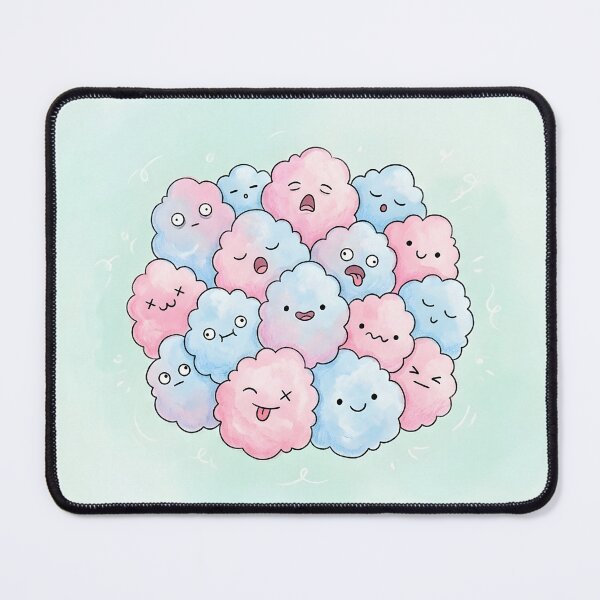 Item preview, Fluffy Cotton Candy Cloud Kawaii Sweet Art designed and sold by DuckOddity.
