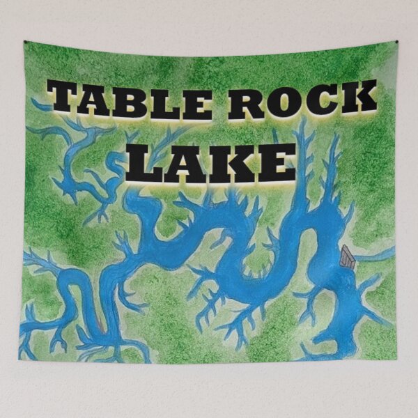 Item preview, Table Rock Lake map view  designed and sold by Matt Starr Fine Art .