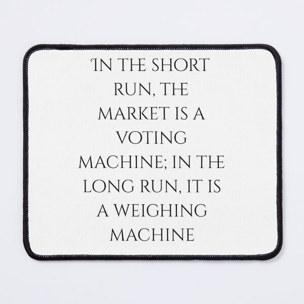 Item preview, Voting Machine vs Weighing Machine - Value Investor Quote Design designed and sold by Finance Wisdom.