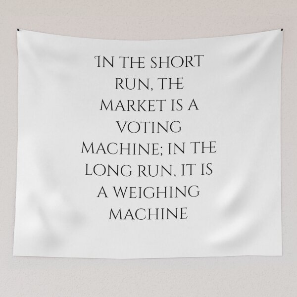 Item preview, Voting Machine vs Weighing Machine - Value Investor Quote Design designed and sold by Finance Wisdom.