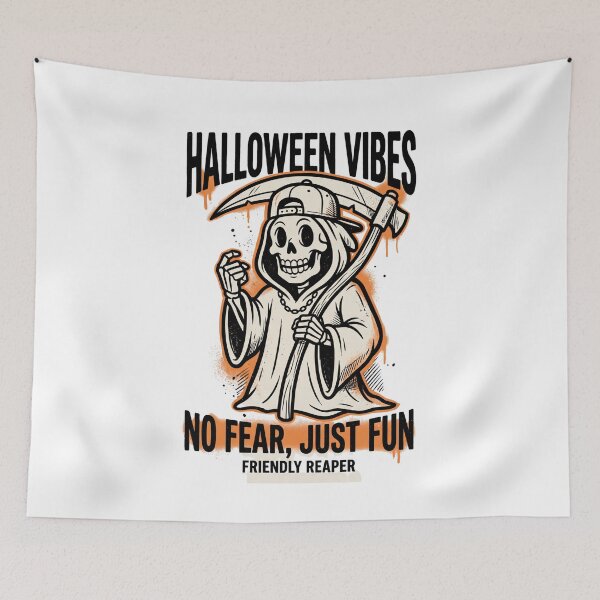 Item preview, Grim Reaper Gold Chain and Scythe Halloween Design Tee designed and sold by DarylWelsh2024.
