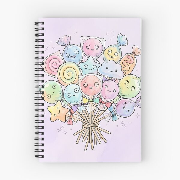 Item preview, Cute Wrapped Lollipops Pile Kawaii Candy Art designed and sold by DuckOddity.