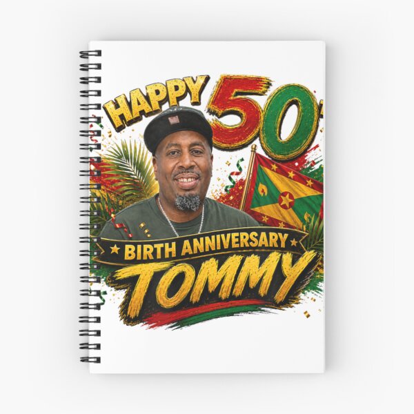 Item preview, Happy 50th Tommy – Personalized Grenada Anniversary Art designed and sold by Pixele.