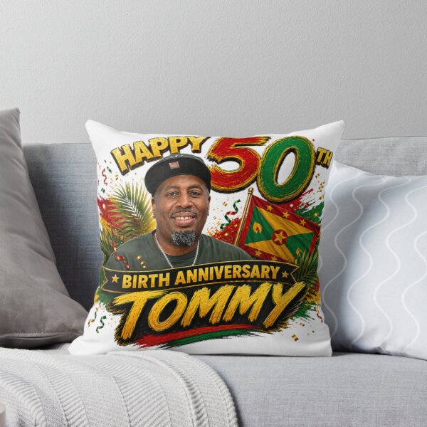 Item preview, Happy 50th Tommy – Personalized Grenada Anniversary Art designed and sold by Pixele.