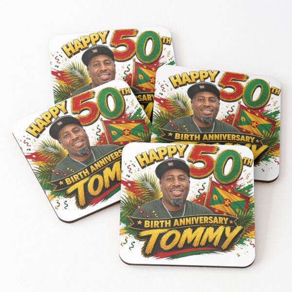 Item preview, Happy 50th Tommy – Personalized Grenada Anniversary Art designed and sold by Pixele.