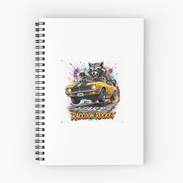 Item preview, Raccoon Rocket Street Machine designed and sold by WeirdWheeledArt.