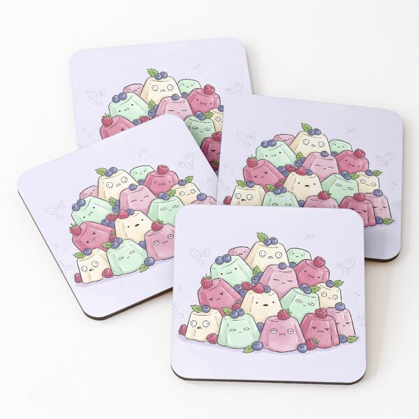 Item preview, Cute Bavarois Pudding Kawaii Dessert Illustration designed and sold by DuckOddity.