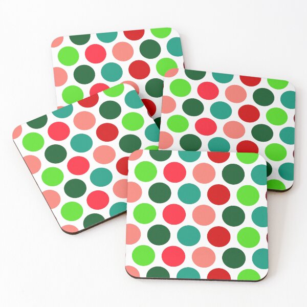 Item preview, Christmas Polka Dots, Red and Green Xmas Polka Dot Pattern, Holiday Print designed and sold by bestggraphico.
