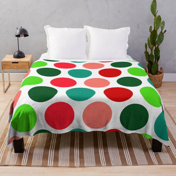 Item preview, Christmas Polka Dots, Red and Green Xmas Polka Dot Pattern, Holiday Print designed and sold by bestggraphico.