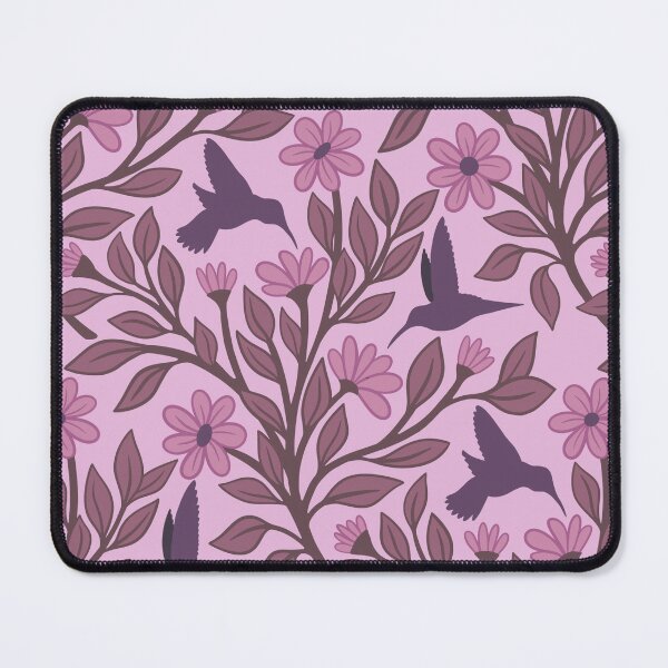 Item preview, Grape colored hummingbirds on pale lavender designed and sold by MarySchwindt.