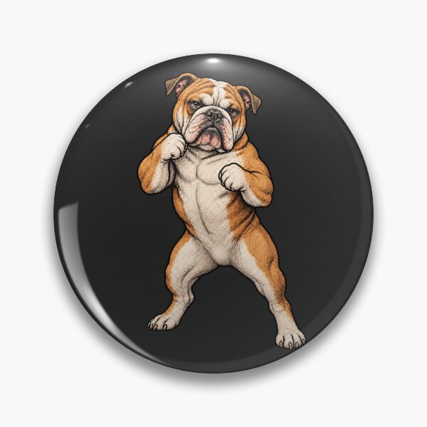 Item preview, Funny Fighting Bulldog – Vintage Dog Meme designed and sold by yayor.