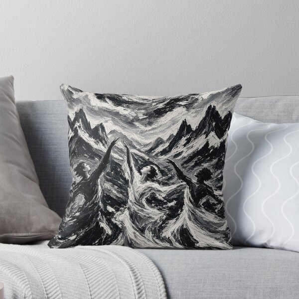 Item preview, Monochrome Expressionist Dance – Joyful Figures Under Swirling Sun in Black and White designed and sold by MFMart.