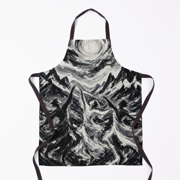 Item preview, Monochrome Expressionist Dance – Joyful Figures Under Swirling Sun in Black and White designed and sold by MFMart.