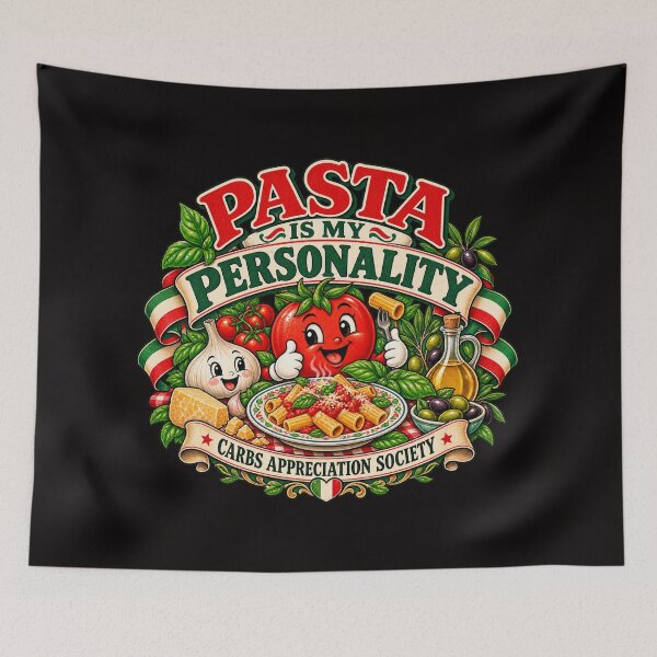 Item preview, Pasta Is My Personality – Funny Italian Food Lover Retro Badge designed and sold by Emoji Emblems.