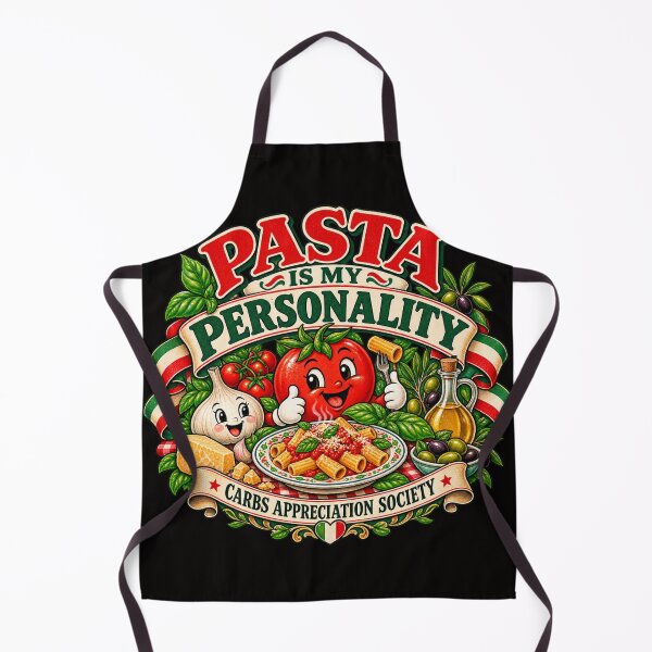 Item preview, Pasta Is My Personality – Funny Italian Food Lover Retro Badge designed and sold by Emoji Emblems.