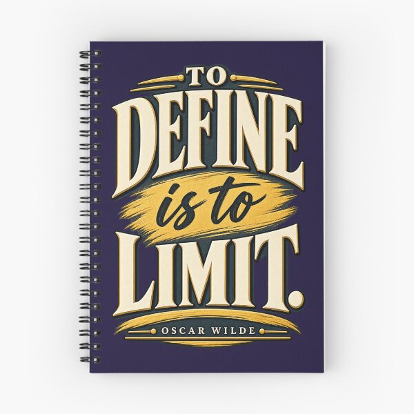 Item preview, To Define Is To Limit Oscar Wilde Quote Vintage Gold Typography designed and sold by QCena.