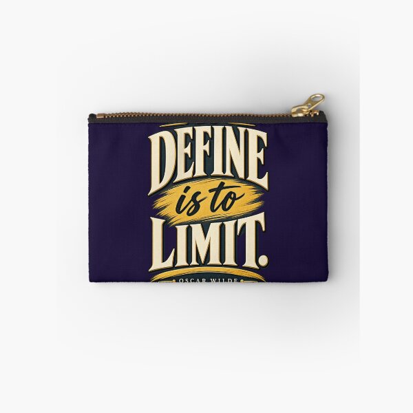 Item preview, To Define Is To Limit Oscar Wilde Quote Vintage Gold Typography designed and sold by QCena.