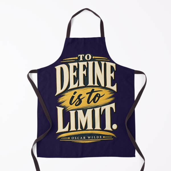 Item preview, To Define Is To Limit Oscar Wilde Quote Vintage Gold Typography designed and sold by QCena.