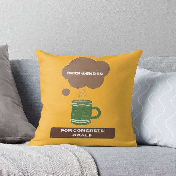 Item preview, Open Minded for Concrete Goals Entrepreneur Motivation Quote designed and sold by WealthVector.