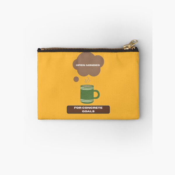 Item preview, Open Minded for Concrete Goals Entrepreneur Motivation Quote designed and sold by WealthVector.