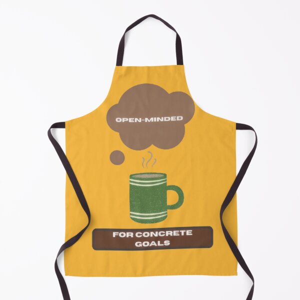 Item preview, Open Minded for Concrete Goals Entrepreneur Motivation Quote designed and sold by WealthVector.