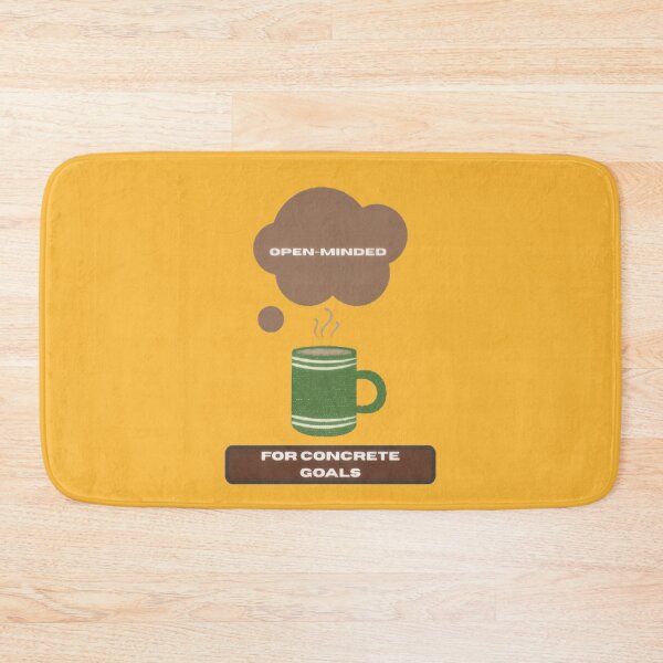 Item preview, Open Minded for Concrete Goals Entrepreneur Motivation Quote designed and sold by WealthVector.