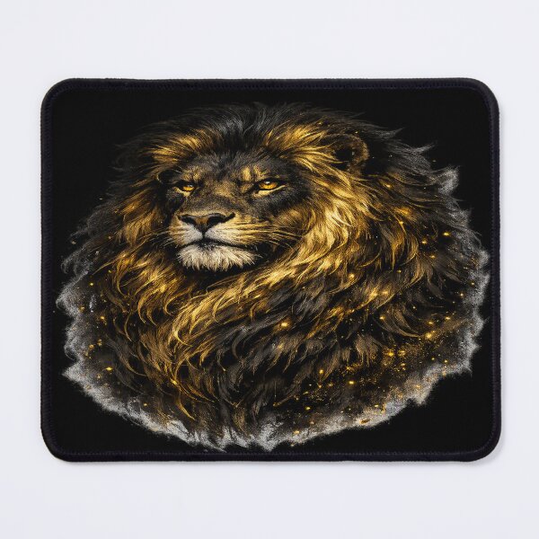 Item preview, Black & Gold Lion – Majestic King of the Wild designed and sold by TroviTutto.