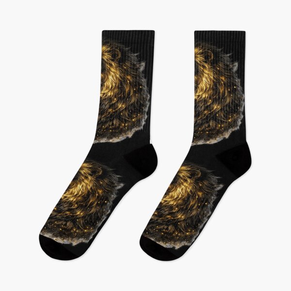 Item preview, Black & Gold Lion – Majestic King of the Wild designed and sold by TroviTutto.