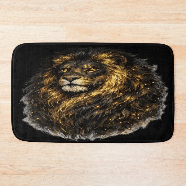 Item preview, Black & Gold Lion – Majestic King of the Wild designed and sold by TroviTutto.