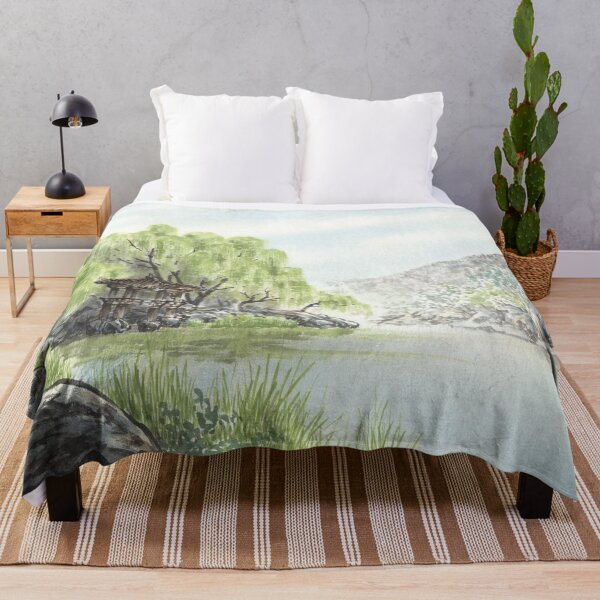 Item preview, March 12th birthday flower Weeping Willow Landscape designed and sold by birthflower.