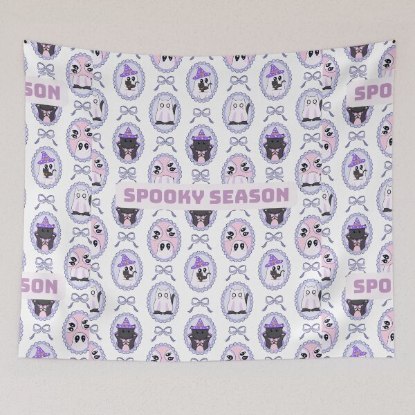 Item preview, Cute Ghost and Bats for Spooky Season designed and sold by CursedButCute1.