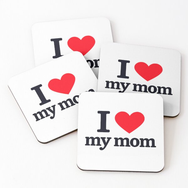 Item preview, I Love My Mom – Heart Love Design | Cute Mother’s Day Gift designed and sold by CalmDownZone ⭐️⭐️⭐️⭐️⭐️.