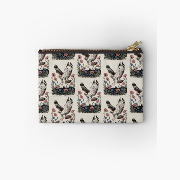 Item preview, Hawk in Flight Wildflower Meadow Art designed and sold by NuvoraNest.