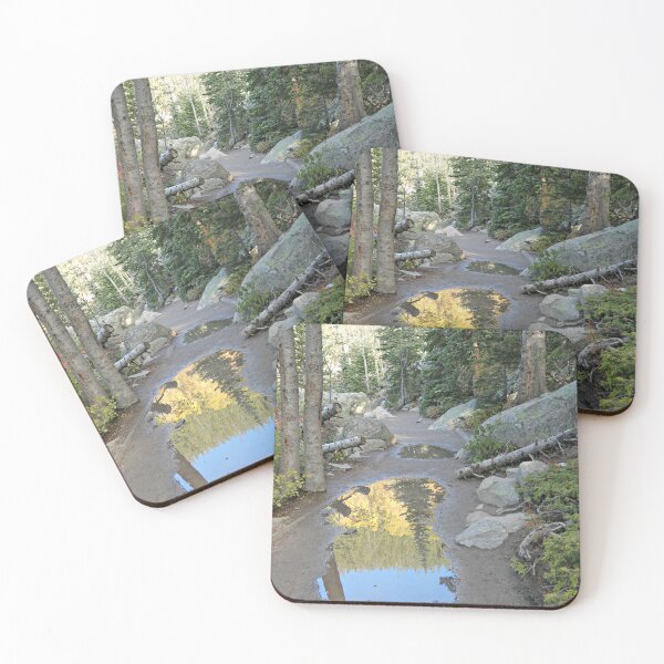 Item preview, Mountain Trail Reflections at Bear Lake, RMNP designed and sold by South 500 Photography.
