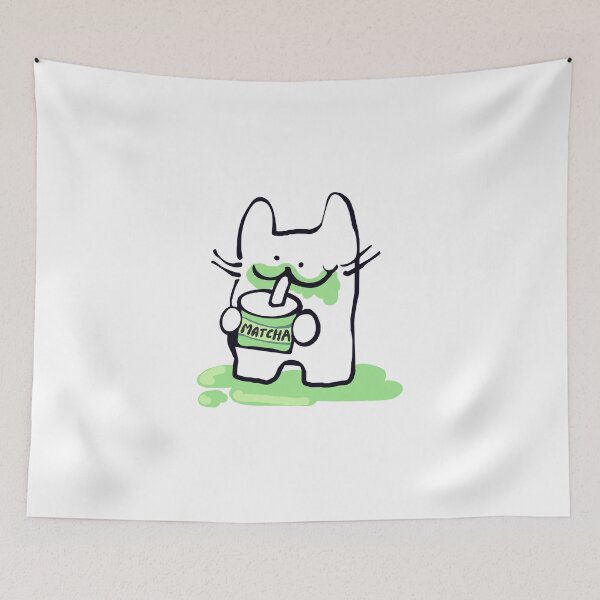 Item preview, MATCHA lover - silly goofy little dude  designed and sold by MileAMinBrain.