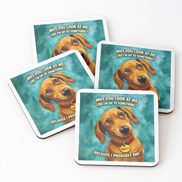 Item preview, “Naughty Dachshund – Funny Dog Quote Art for Pet Lovers designed and sold by Psycho-Crazy.