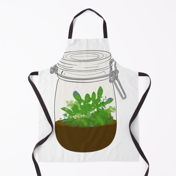 Item preview, Cute Terrarium Jar Plant Pill Bug Isopod Art designed and sold by The Soapiest Goat.