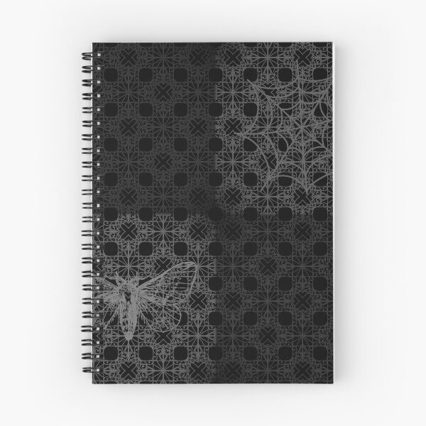 Item preview, Gothic tile pattern grey on black designed and sold by Budibabe.