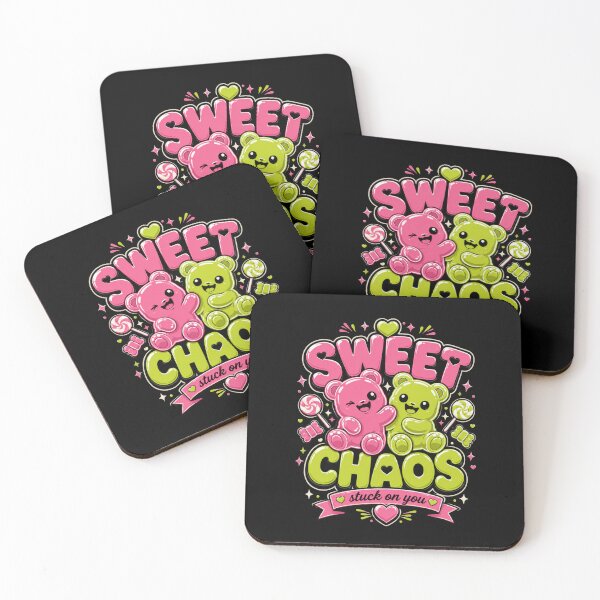 Item preview, Sweet Chaos Kawaii Pink Green Bears Candy designed and sold by markymaarty.