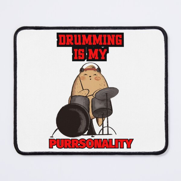 Item preview, Drumming Is My Purrsonality Funny Cat Drummer Gift designed and sold by Pa7wsVerse.