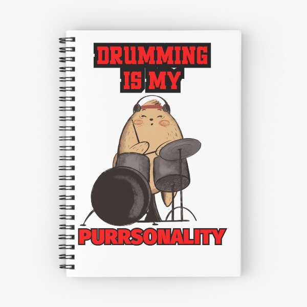 Item preview, Drumming Is My Purrsonality Funny Cat Drummer Gift designed and sold by Pa7wsVerse.
