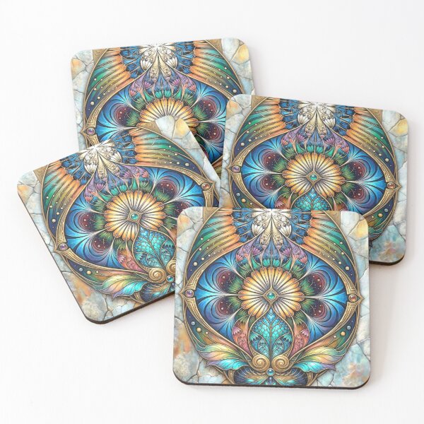 Item preview, Ornate Shield-shaped Fractal Against Cracked Stone designed and sold by Frackxion.