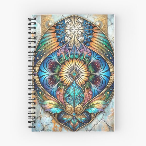 Item preview, Ornate Shield-shaped Fractal Against Cracked Stone designed and sold by Frackxion.