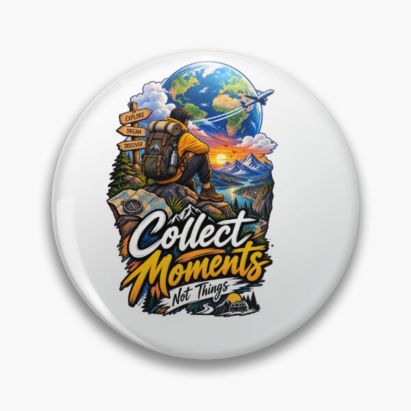 Item preview, Collect Moments Not Things – Adventure Travel Wanderlust designed and sold by Abdomjido.