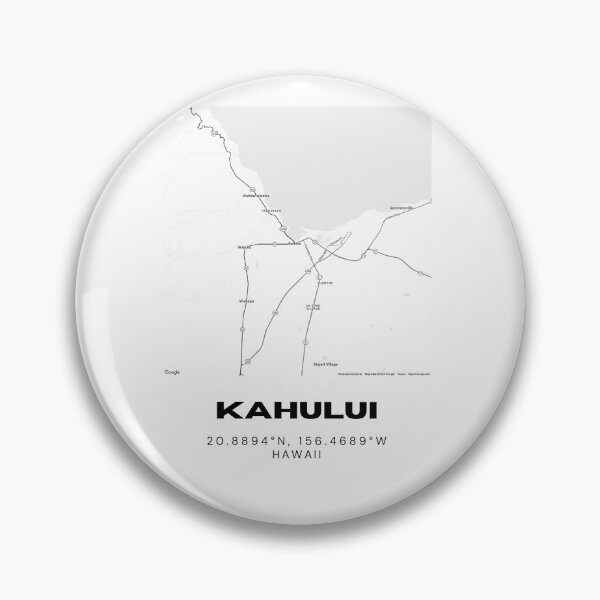 Item preview, Kahului Maui Map | Minimalist Hawaii Location Design designed and sold by RM-Journey.