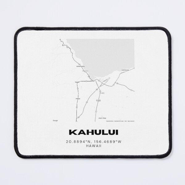 Item preview, Kahului Maui Map | Minimalist Hawaii Location Design designed and sold by RM-Journey.