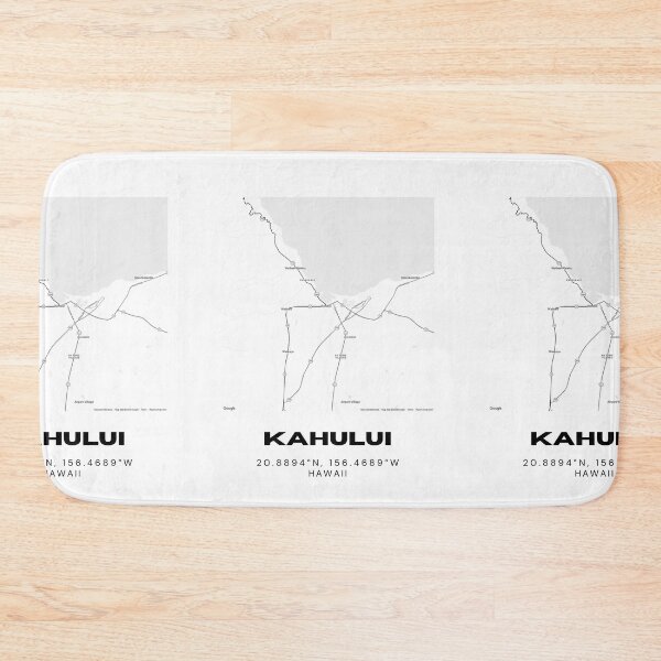 Item preview, Kahului Maui Map | Minimalist Hawaii Location Design designed and sold by RM-Journey.