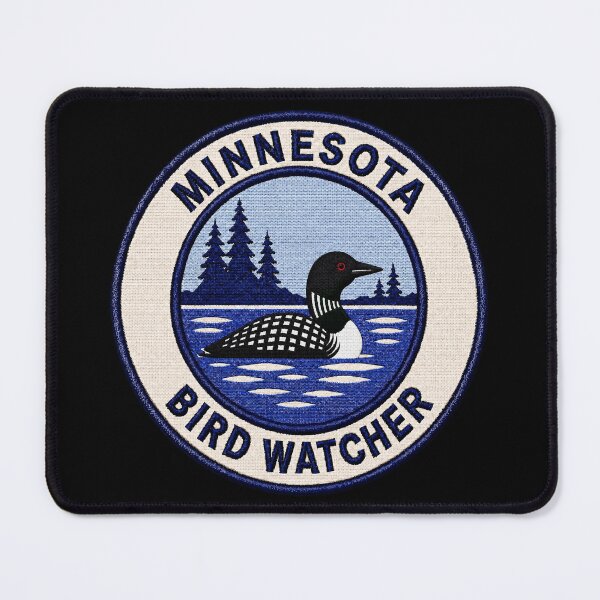Item preview, Minnesota Bird Watcher Common Loon Lake Patch designed and sold by The-Drip-Studio.